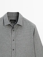 100% cotton houndstooth shirt