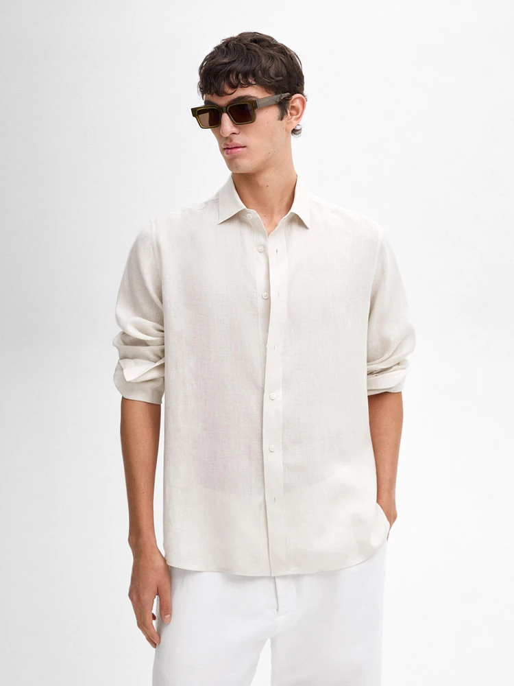 100% linen shirt