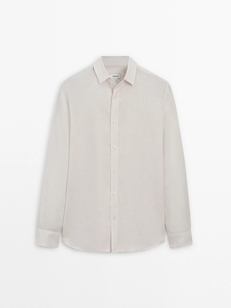 100% linen shirt