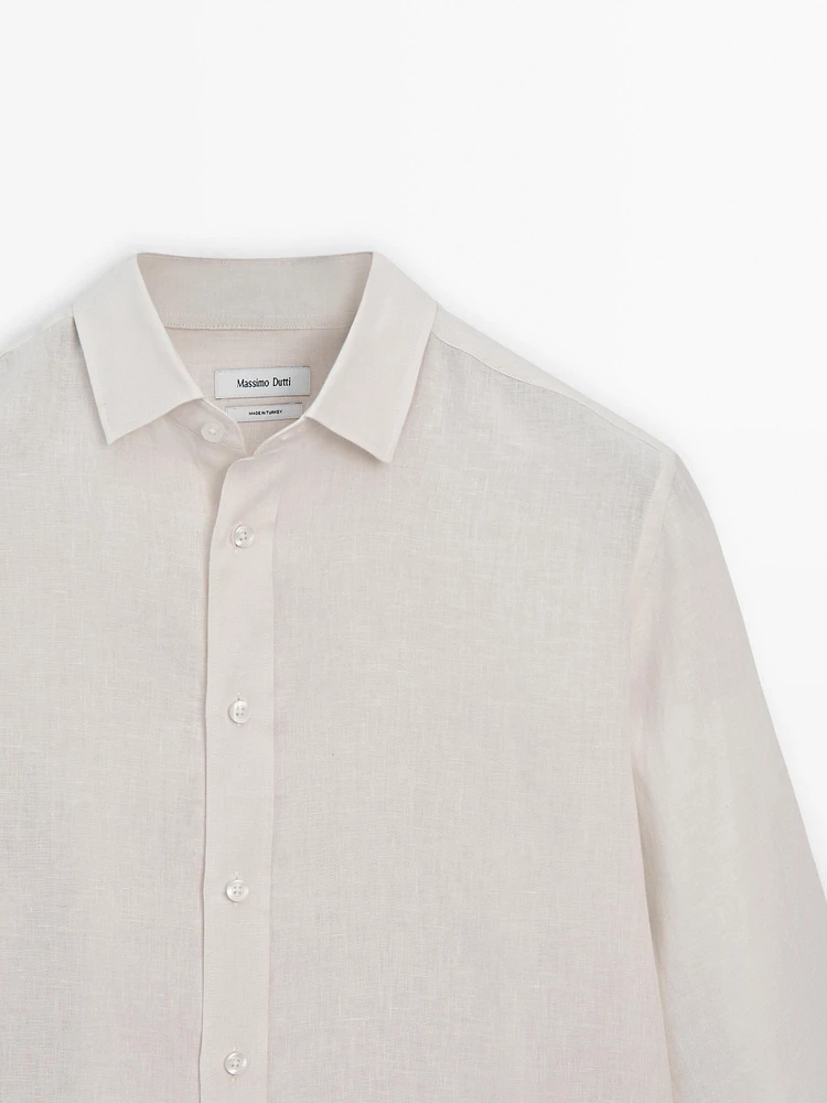 100% linen shirt