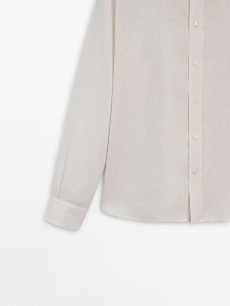 100% linen shirt