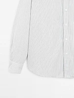 100% cotton double-stripe shirt