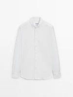 Chemise 100 % coton chiné