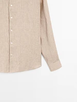 Lightweight regular fit 100% linen shirt