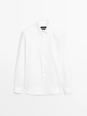 Cotton slim-fit Oxford shirt