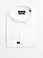 Cotton slim-fit Oxford shirt