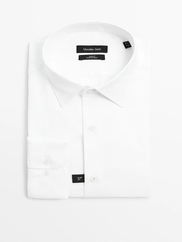 Chemise oxford slim organic en coton