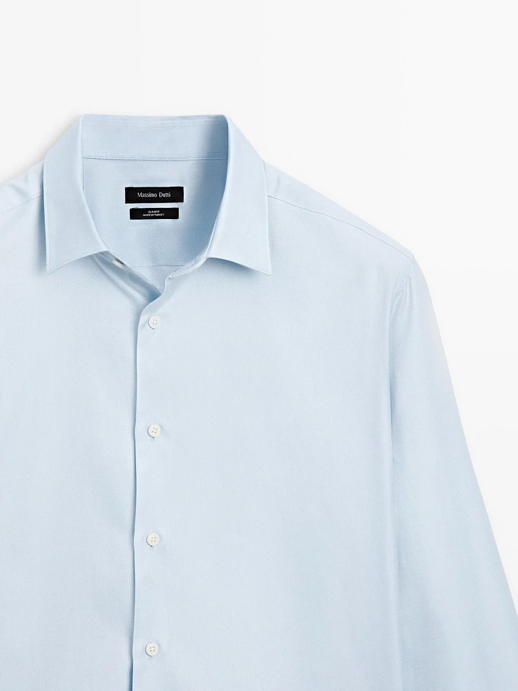 Cotton slim-fit Oxford shirt