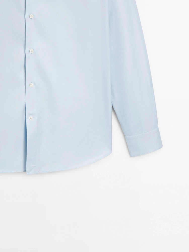 Cotton slim-fit Oxford shirt