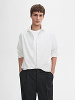 100% cotton regular fit striped shirt