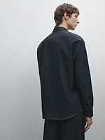 Regular fit 100% cotton twill shirt