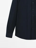 Regular fit 100% cotton twill shirt
