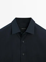 Regular fit 100% cotton twill shirt