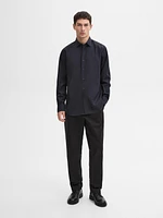Regular fit cotton poplin shirt