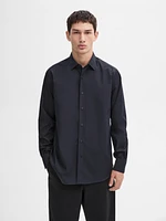 Regular fit cotton poplin shirt