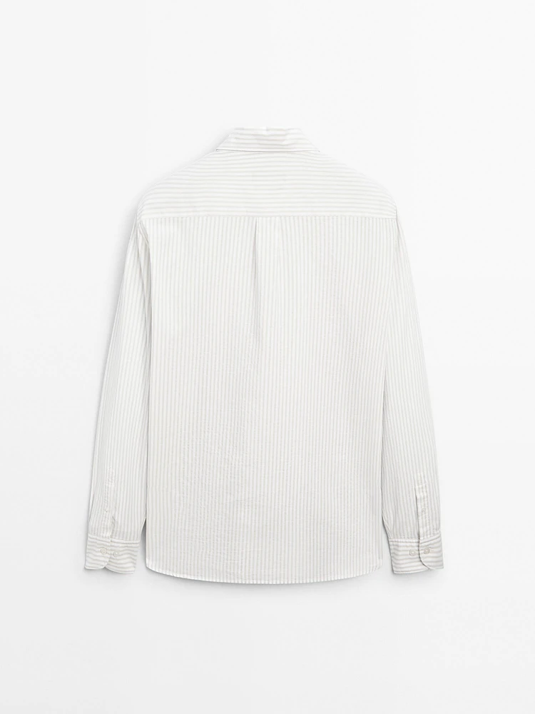 100% cotton striped shirt