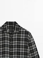 Cotton blend check shirt