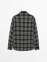 Cotton blend check shirt