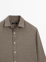 100% cotton melange twill shirt