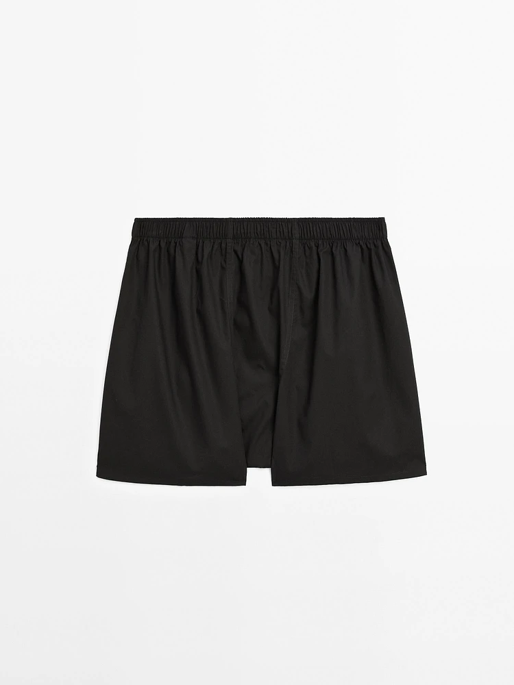 100% cotton poplin boxers