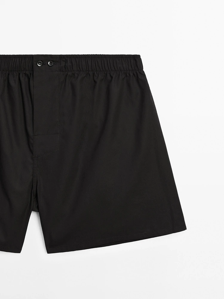 100% cotton poplin boxers