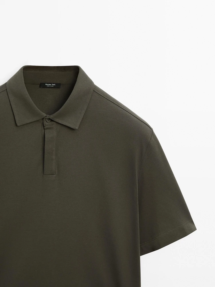 100% cotton short sleeve polo shirt