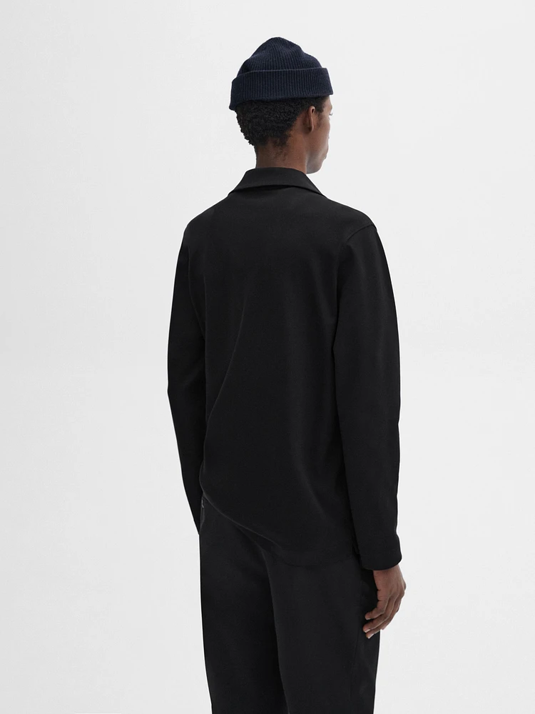Mock neck knit sweater