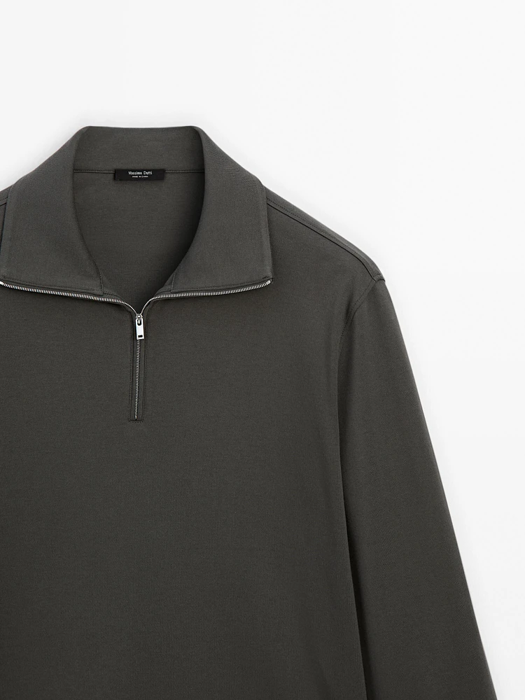 Pull en maille à col camionneur