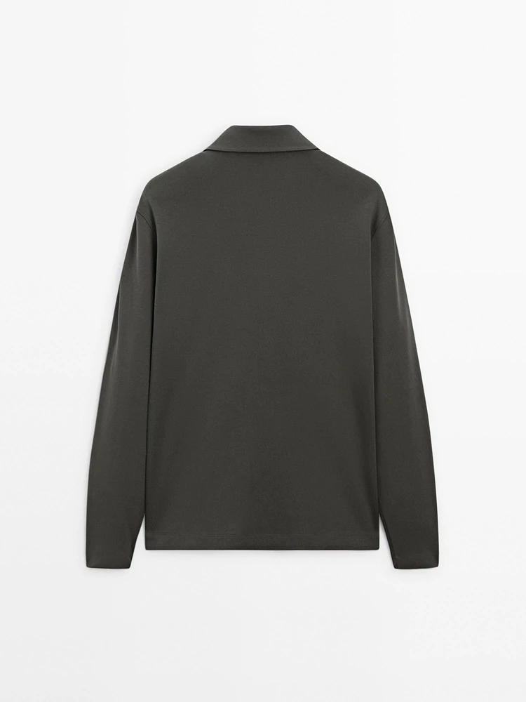 Pull en maille à col camionneur