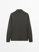 Pull en maille à col camionneur