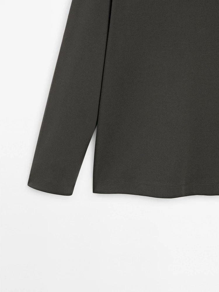 Pull en maille à col camionneur