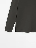 Pull en maille à col camionneur