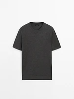 Cotton blend knit T-shirt