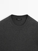 Cotton blend knit T-shirt