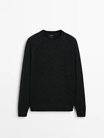 100% wool knit sweater