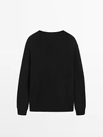 100% cotton knit sweater