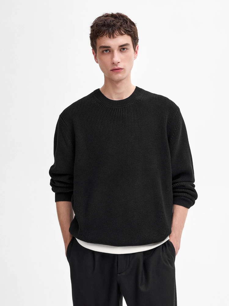 100% cotton knit sweater