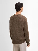 Merino wool blend knit sweater