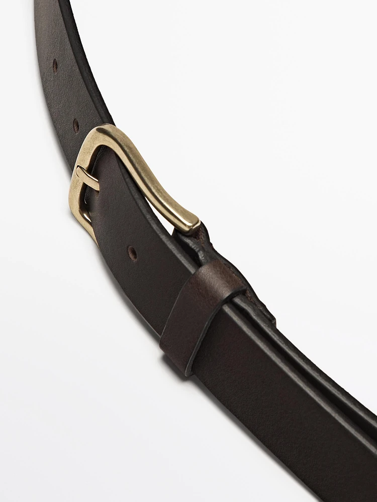 Ceinture en cuir nappa souple