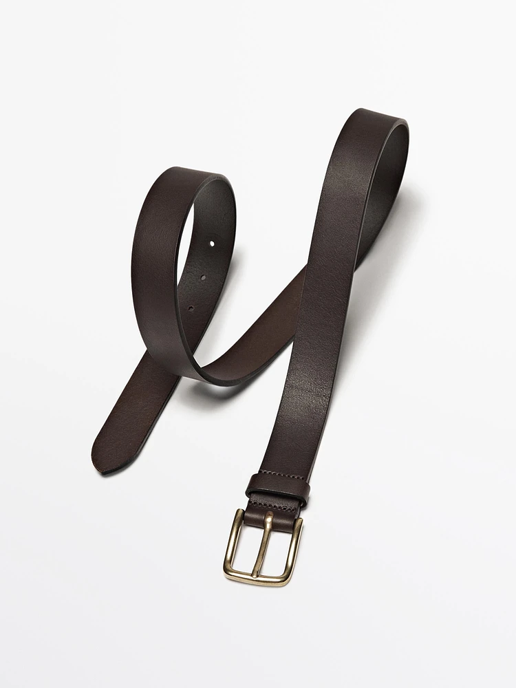 Ceinture en cuir nappa souple