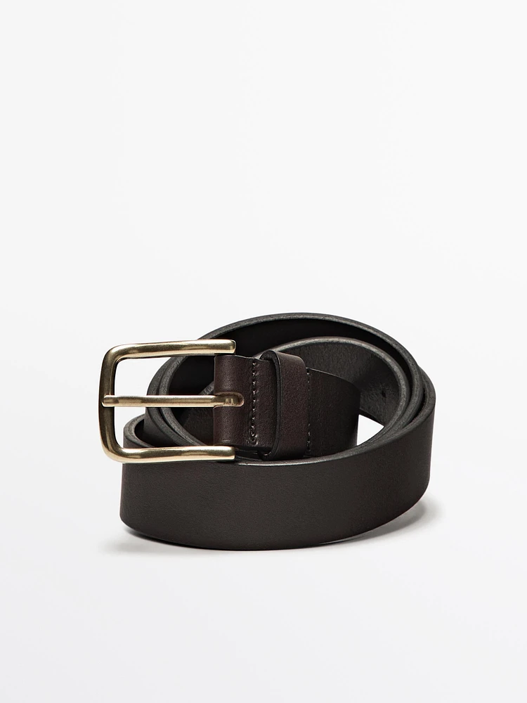 Ceinture en cuir nappa souple