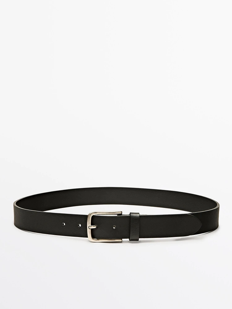 Soft nappa leather belt