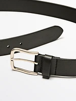 Soft nappa leather belt