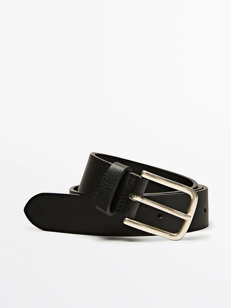 Soft nappa leather belt