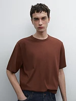 T-shirt à manches courtes en coton mélang