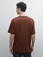 T-shirt à manches courtes en coton mélang