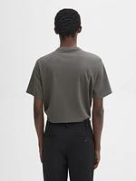 Short sleeve cotton blend T-shirt