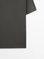 Short sleeve cotton blend T-shirt