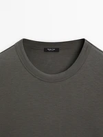 Short sleeve cotton blend T-shirt