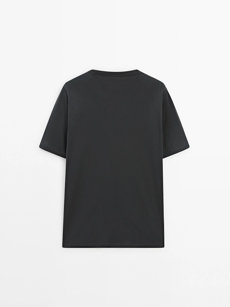 100% mercerised cotton T-shirt